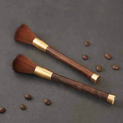 Coffee Grinder Cleaning Brush Wooden Handle Cleaning Brush Bean Powder Dusting Espresso Brush Cafe Bar Barista Cleaning Tools