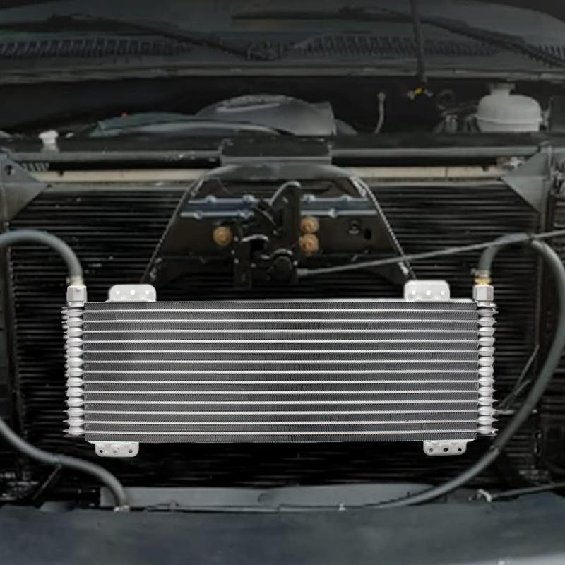 Transmission Cooler Kit 40K Transmission Cool Oil Cooler Kit Heavy Duty 40 000 Gvw Max Car Trans Cooler With Mounting Hardware