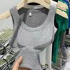 2025 Trendy Anti-Exposure Camisole: Light, High-Elastic Ribbed Spaghetti Strap Outerwear for Spring/Summer, Covers Underarm Area