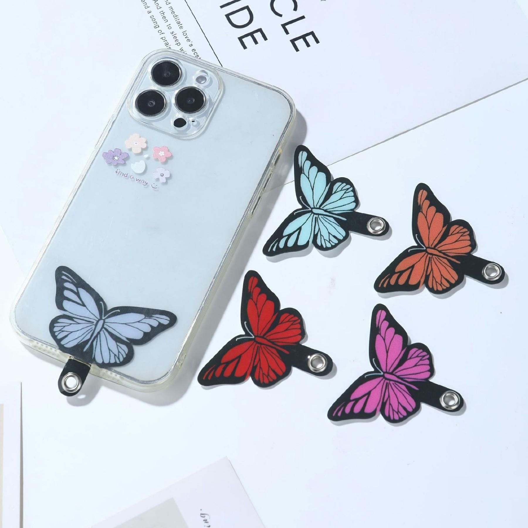 

Cute Cartoon Phone Tether Tabs for Phone Cases Back Sticker Pad Clip Insert Yellow