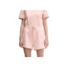 Stella McCartney Logo High-Waisted Tied Three-Quarter Casual Shorts Women Shorts Pink JI5060
