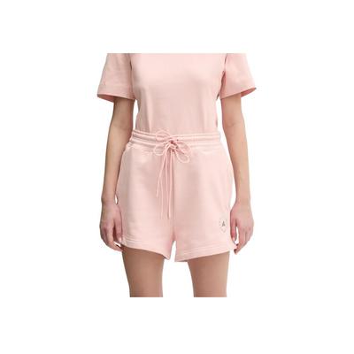Stella McCartney Logo High-Waisted Gebundene Dreiviertel-Freizeitshorts Damen Shorts Rosa JI5060