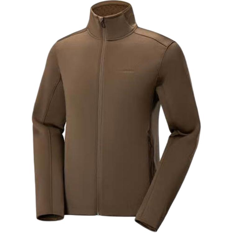 

Salomon Comfortable Breathable Stand Collar Fashion Solid Color Jacket Men Jackets Mushroom-Brown C23291 M