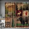 Bohemian Style Geometric Shower Curtain Ethnic Tribe Vintage Shower Curtain With 12 Hooks For Bathroom Decoration Accessories