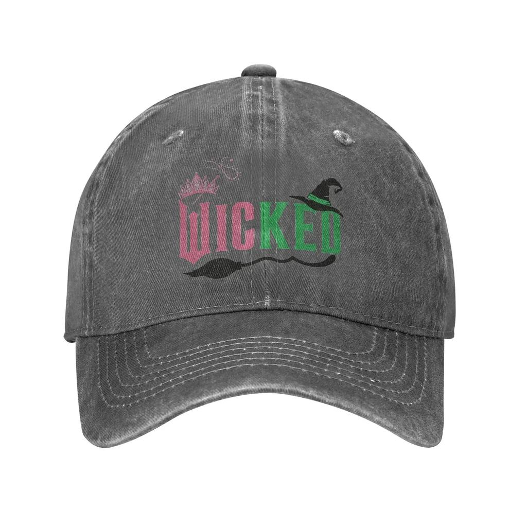 Summer Wicked Musical Movie Baseball Cap Sun  Breathable Print Washed Trucker Hat Men Women y2k Cool Outdoor Gym Baseball Caps