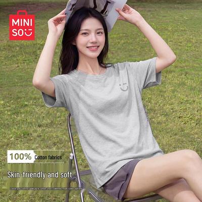 Women's Pure Cotton Loose Fit Round Neck T-Shirt