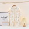 All-Season Long-Sleeve Pure Cotton Tagless Baby Bodysuit for Spring & Autumn