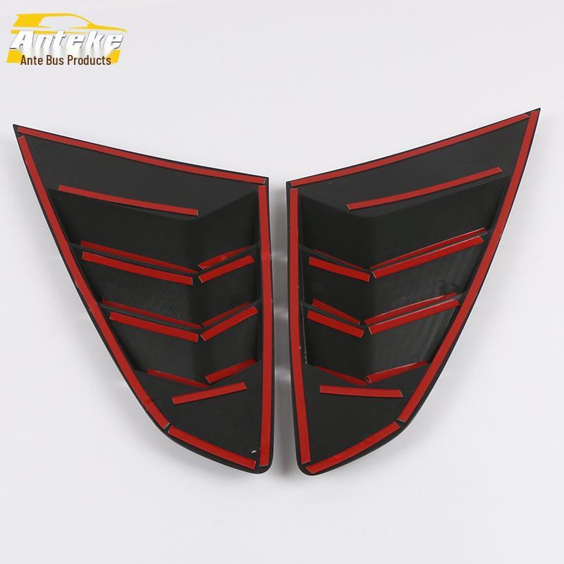 18 CC Rear Window Louver Side Anti-Scratch Patch - Decorative Exterior Panel Accessory