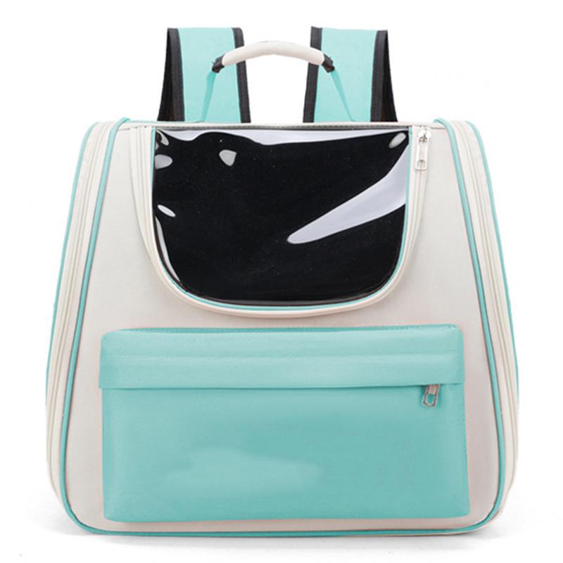 Pet Carrying Backpack Large Space Waterproof Breathable Portable Cat Carrier Bag with Handle for Puppy