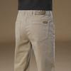 Men's Slim Fit Elastic Belt Cotton Suit Pants for Autumn/Winter 2024