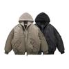 Unisex Winter Hooded Cotton Baseball Jacket - Hong Kong Style