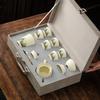 Ruqingshan Festival Gift Box Kung Fu Tea Set Light Luxury High-end Gaiwan Office Guest Teapot/Set