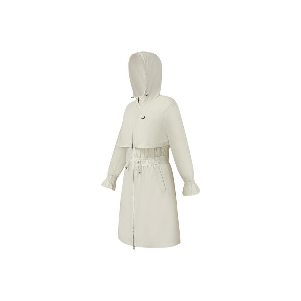 New FILA Trench Coat Women's Hyacinth Bean Gray A11W335710F-BG