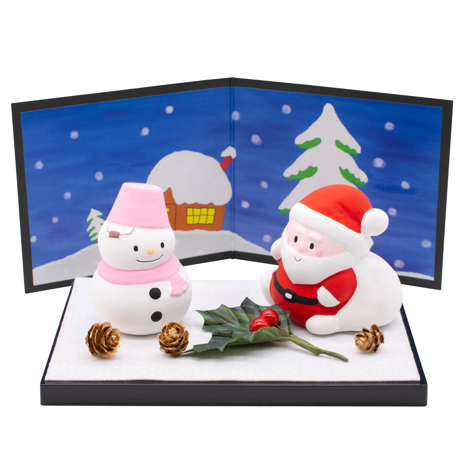 

Банко-яки интерьер настольный сезонный комната прихожая компактный сделано 18712 орнамент, предмет, украшение, Японская серия, декабрь, Рождество, белый