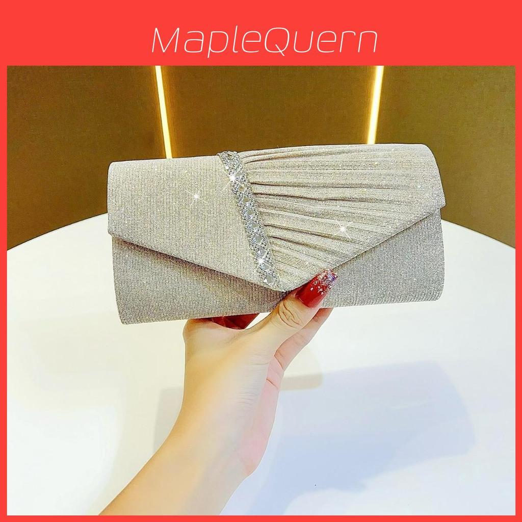 Crossbody Clutch Purse With Sparkling Sequins For Evening Events And Party Wear