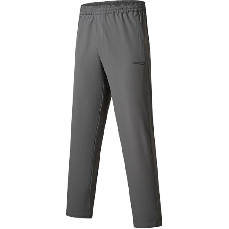 Saucony Lace-Up Comfortable Mid-Rise Solid Color Casual Pants Men pants SR2260WP62L-GR006