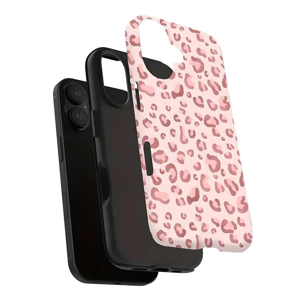 Pink Leopard Print iPhone 17 Pro Max Protective Air Case - New Film Apple Case