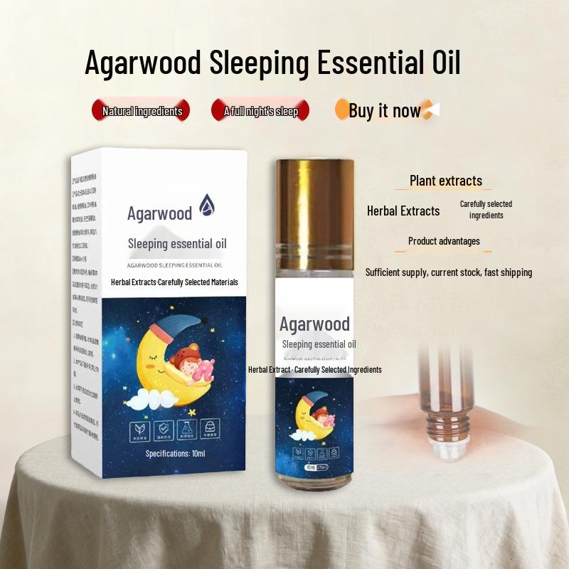 Agarwood Calming Sleep Essential Oil: Relax and Soothe Stress Naturally with Plant Extracts Agarwood Calming Sleep Essential Oil