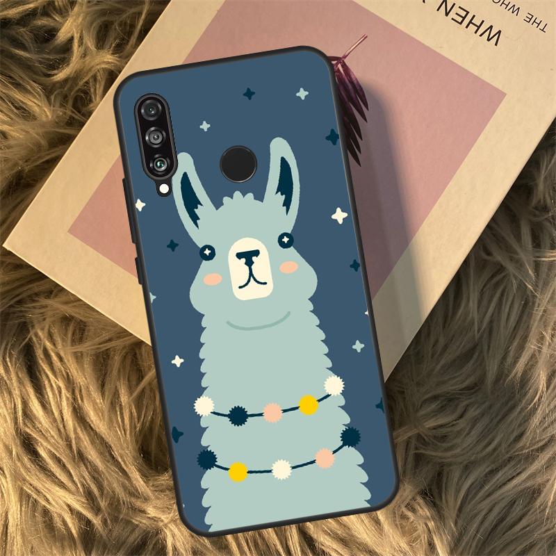 

Cute Llama For Huawei Nova 9 10 SE 3i 7i 8i 11i 12i Y60 Y61 Y70 Y72 Y73 Y90 Y91 P20 P30 P40 Lite Case Nova 9 SE