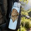 1PC Classic Leopard Print Bow 750ml Color Plastic Sports Water Bottle Leakproof Flip Straw Lid Suitable for Sports Office Home Use