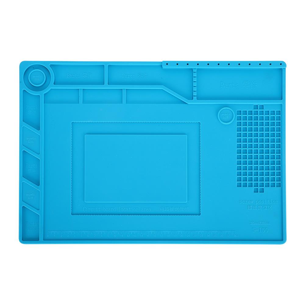 Heat Insulation Repairing Silicone High Temperature Resistance Mat with Magnetic Grooves