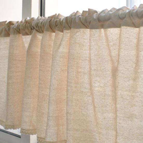 Yousheng Polozáclonové stínění Měkká bavlna Len Dekorativní japonský styl Potřeby pro domácnost s krátkým závěsem