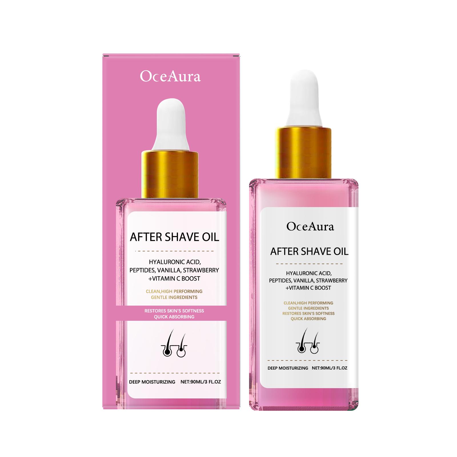 OceAura Strawberry After-Shave Care Oil – Gentle Hydration & Soothing Oil 1pcs