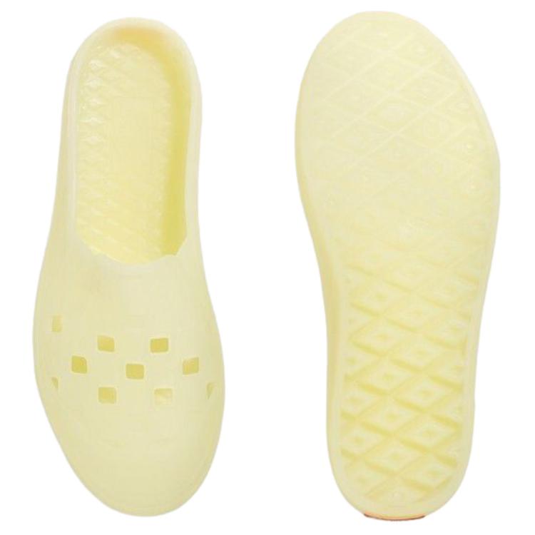 Vans Slip-On Comfortable Simple Lightweight Durable Hole Shoes Unisex Shoes Yellow VN0005V8WHT