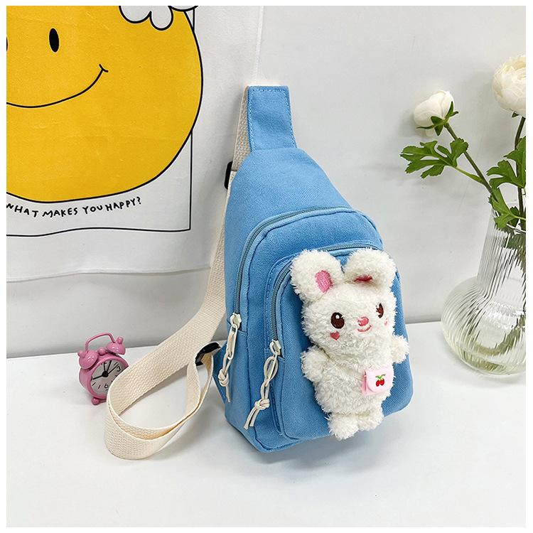 

Новая холщовая сумка 2025 года, милая детская сумка-кролик мини, нагрудная сумка, сумка-мессенджер, женская сумка через плечо