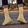 Men's Outdoor Training Hunting Boots for Spring and Autumn, Men's Jungle Hiking, Mountain Climbing and Camping, Breathable