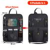 Car Seat Organizer Multi-functional Oxford Fabric Car Back Multi Pocket Storage Bag with Tablet Holder Protector for Kids
