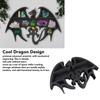 Crystal Display Shelf Dragon Design 13.8in Long 9.4in High Strong Wood Stone Shelf Display for Bedroom Office Table
