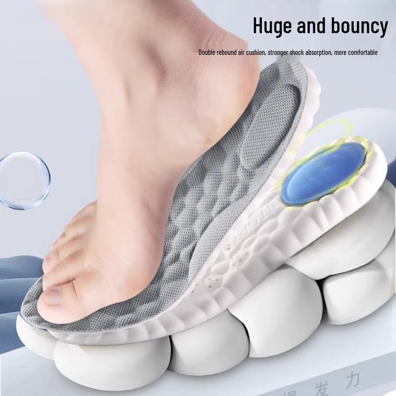 Men's Casual Soft Anti-Odor Shock-Absorbing Sports Insoles - Thick, Breathable & Anti-Pain