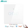 Melery Lichtschalter Wifi Smart Tuya Touch Sensor Glas Panel Lampe Interrupter EU Platz Fernbedienung durch Alexa Dot Google Home