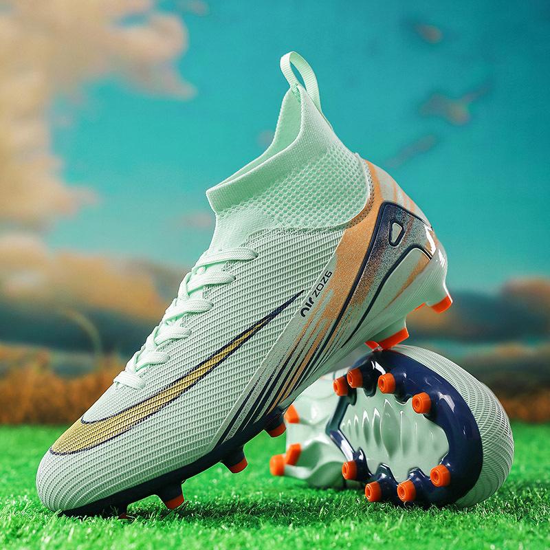 High-top Football Shoes for Boys New Student Spikes Broken Nails Competition Training Shoes Sports Men