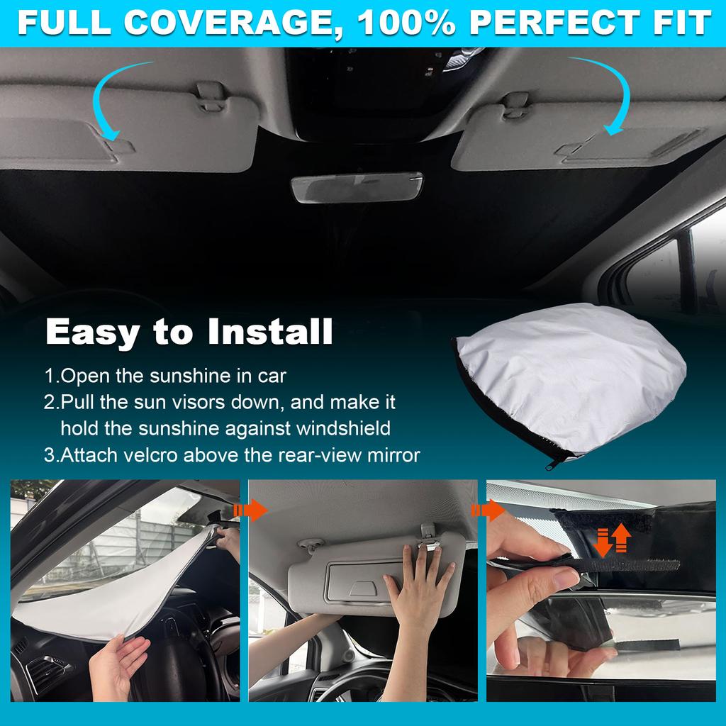 Windshield Sunshade for Honda Accord Sedan 2018-2022 Sunshade Window Sun Visor Protector Foldable Blocks UV Rays