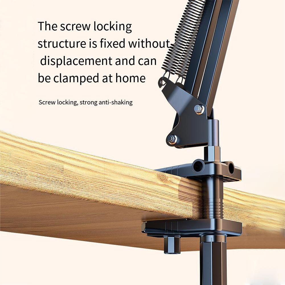 Schreibtisch Bett Handyhalter Flexibler Arm 360 Verstellbar Handy Ständer Desktop Ausleger Halterung für Filmen Live-Streaming