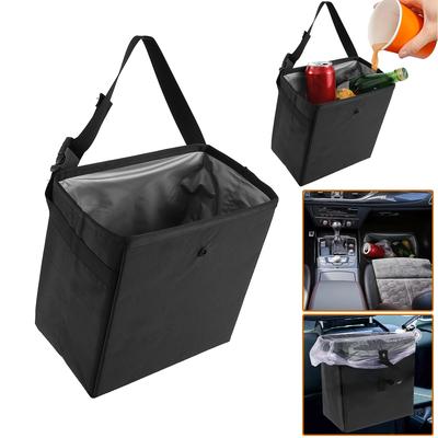 Car Trash Can Garbage Bag 8.5/6.58L Large Capacity Waterproof Foldable Car Garbage Organizer Portable Hanging Multi-function