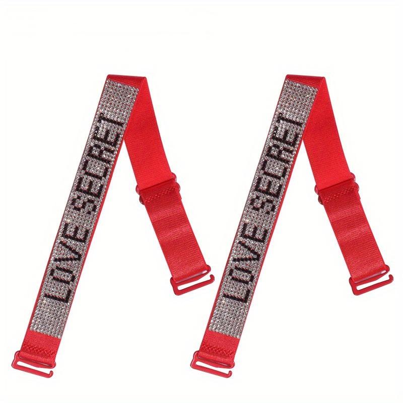 Rhinestone Bra Strap Beha-bandjes Verstelbare Elasticiteit Bra Shoulder Strap Detachable Adjustable Inlaid Diamond Bra Straps