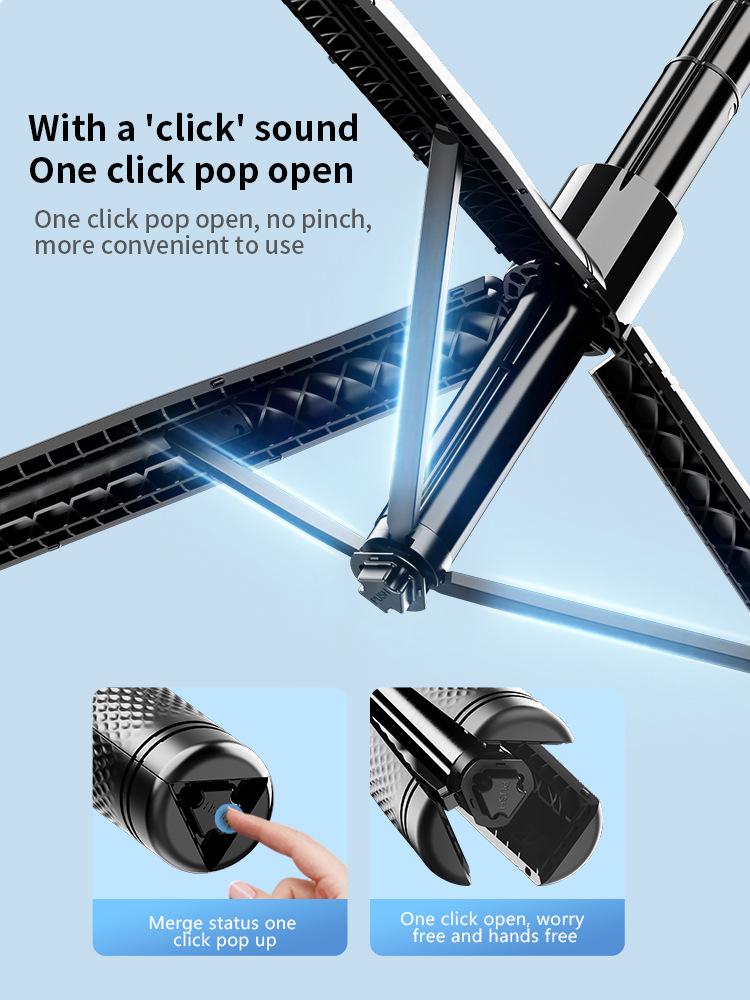 2025 K29 Metal Selfie Stick: 2.15m Tripod with Anti-Shake Bluetooth for Vertical Mobile Live Streaming