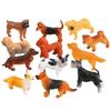 Dog Figurines Puppy Statues Models Toys Decoration Educational Toy For Children Miniature Design Assorted Color 12Pcs