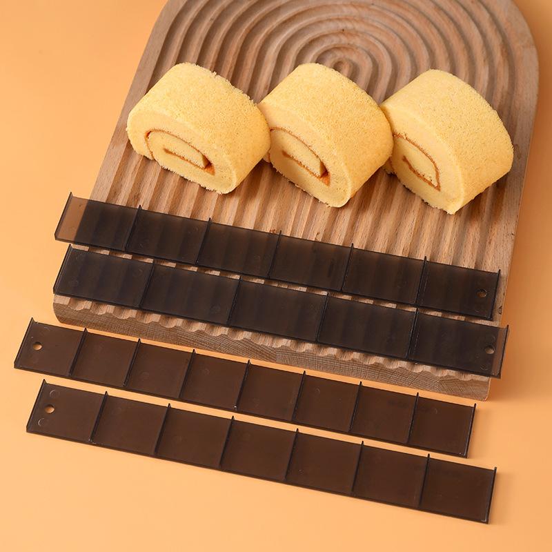 4 Stück Kuchenrollenlineal Schneider Spezialisierte Uniformteilung Form Gebäck Backen Küche Schichtwerkzeug03