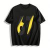 Trendy Cut Style Number 67 Print Casual Short Sleeve T-Shirt Pure Cotton T-shirt