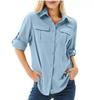 Womens Fishing Shirts Uv Block Quick Dry Long Sleeve Cargo Shirts Breathable Mesh Outdoor Trekking Hiking Blouses