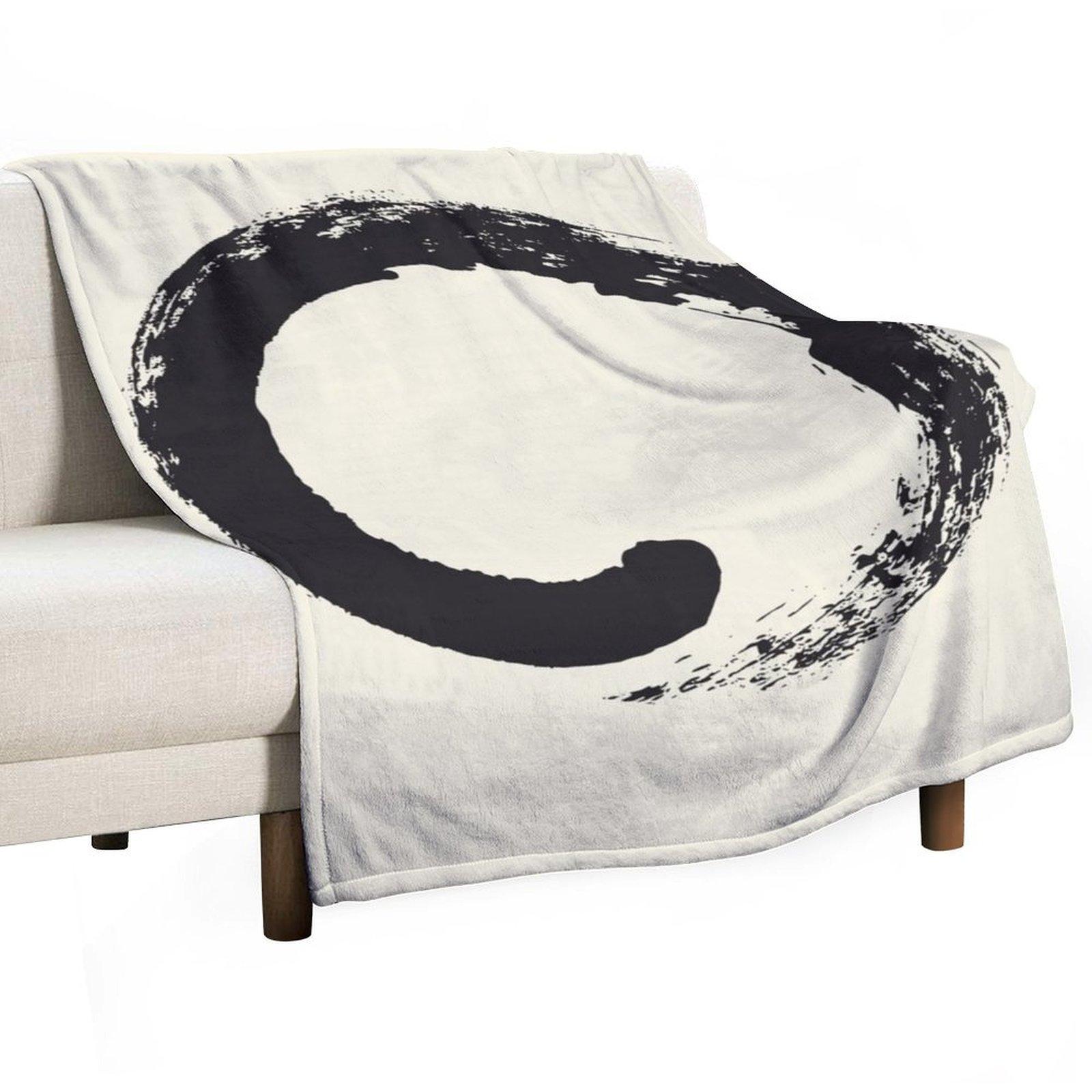 Ens?? / Japanese Zen Circle Throw Blanket Winter beds Bed covers Kid S Beach Blankets 30x40in