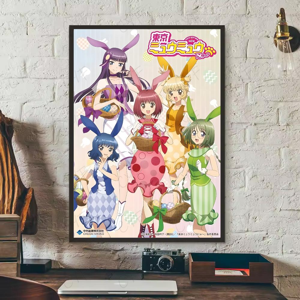 Tokyo mew mew anime Poster HD art sticky wall waterproof home living room bedroom bar aesthetic decoration