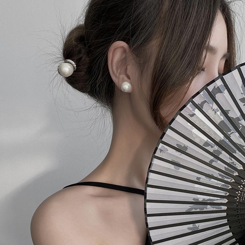 Vintage Faux Perle Haar Sticks Hairwear Frauen Einfache Chinesische Haarnadeln Haar Stäbchen Disk Hairsticks Kopfschmuck Schmuck