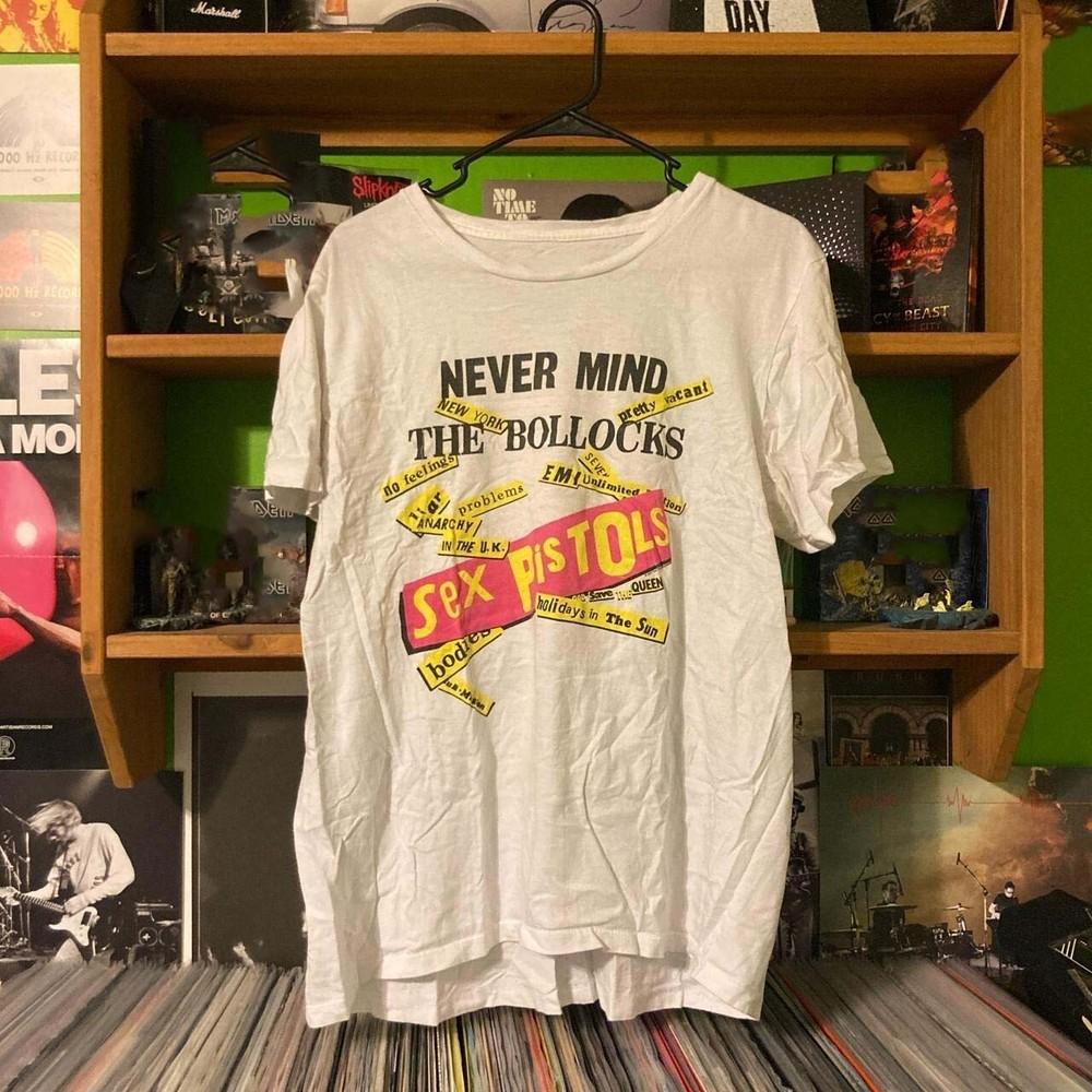 Горячий тренд Sex Pistols Группа Белая Все размеры Футболка Подарок для фаната Унисекс Футболка L