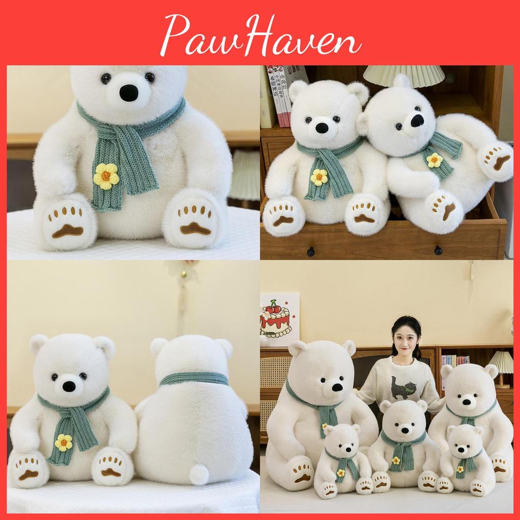 Polar Animal Bear Simulation Plush Doll Kids Birthday Gift Souvenir Home Decor