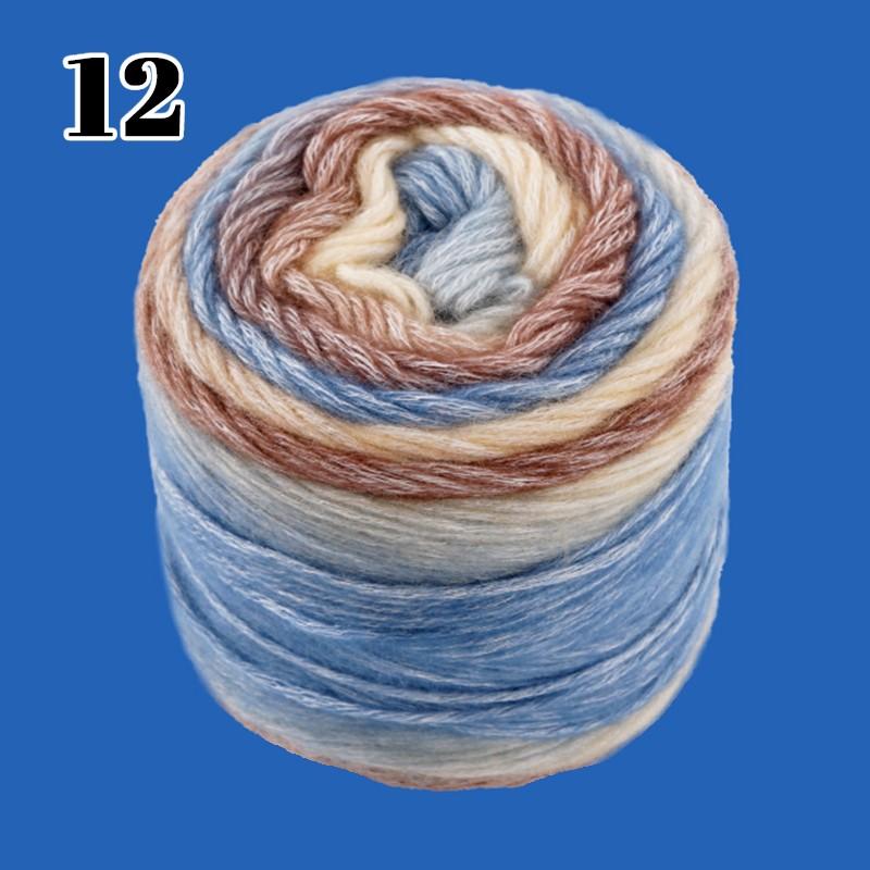 100g/roll Colorfulful Candy Bean Scarf Mohair Yarn Special Knitting Wool Ball Autumn And Winter Handmade Wool Yarn Crochet Yarn